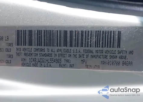 2017 Jeep Wrangler Unlimited Sport 4X4 from USA, damaged, VIN 1C4BJWDG1HL554965